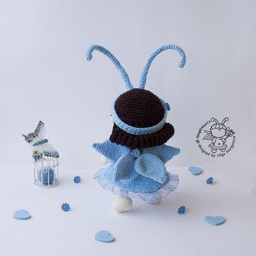 Butterfly Pebble doll