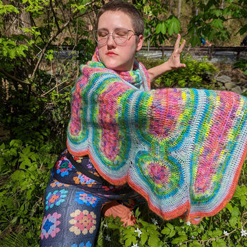 Cosmic Drip Shawl