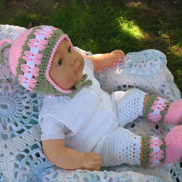 Crochet Blossom Baby Set