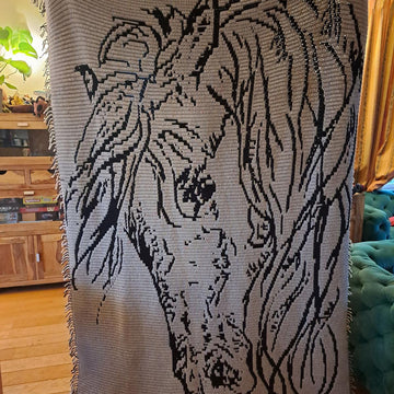 Whispering Mane Horse Mosaic Crochet Pattern
