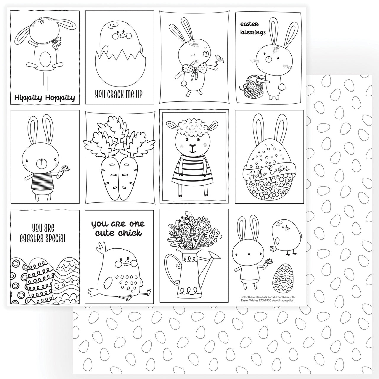 Photoplay Paper Easter Wishes Double-Sided Cardstock 12"X12" 25/Pkg - Color Me