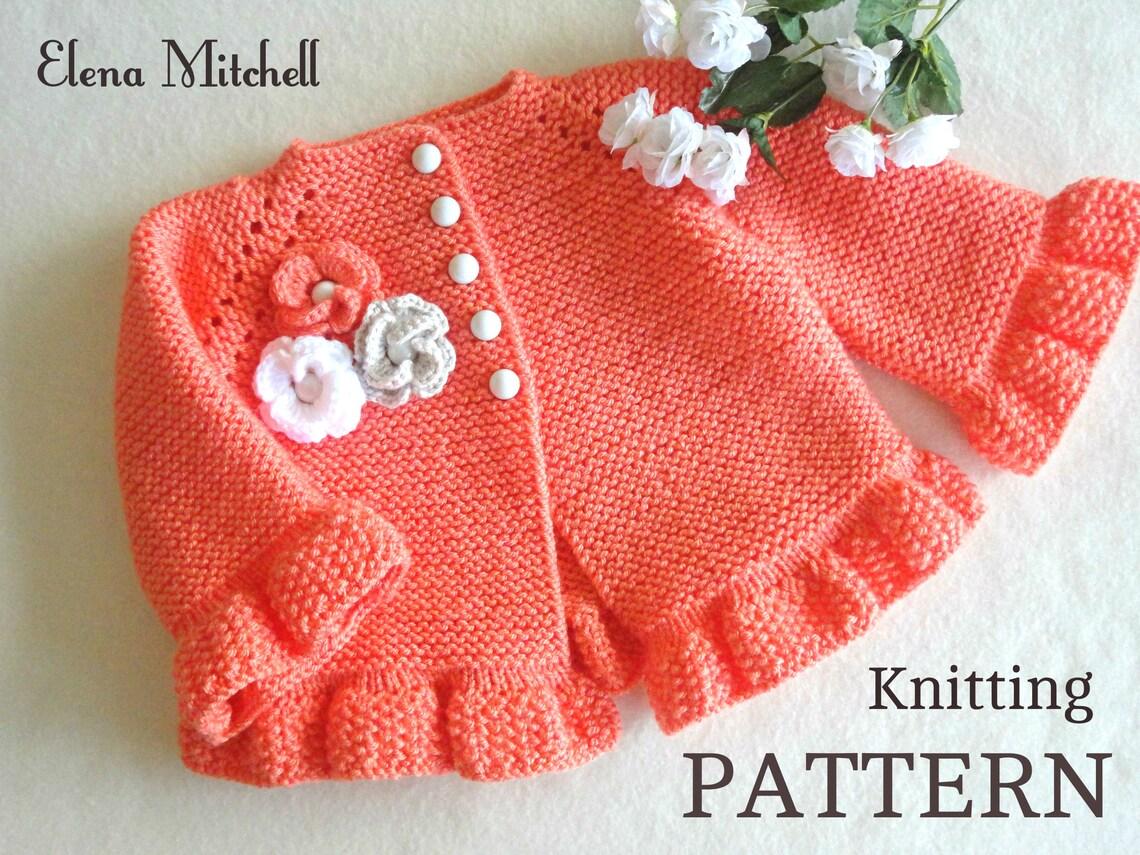 Knitting Cardigan Adeline Pattern by Elena Mitchell