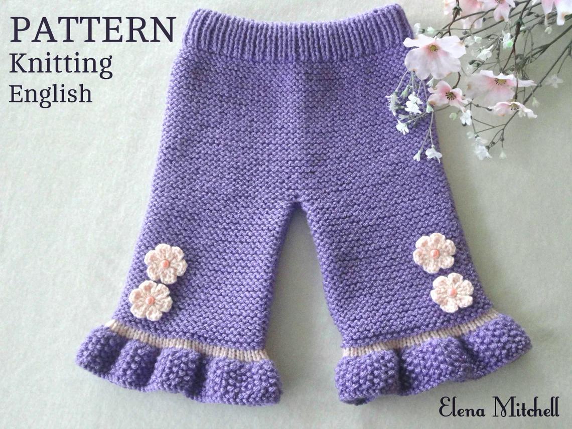 Pattern Knitted Baby Pants Allison