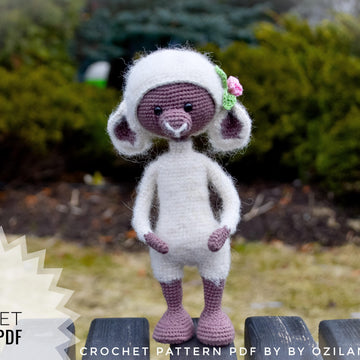 Crochet Pattern: Rosy the lamb toy