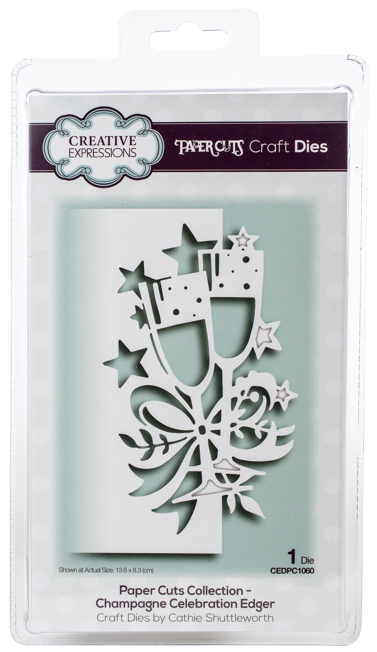 Creative Expressions Paper Cuts Edger Craft Dies - Champagne