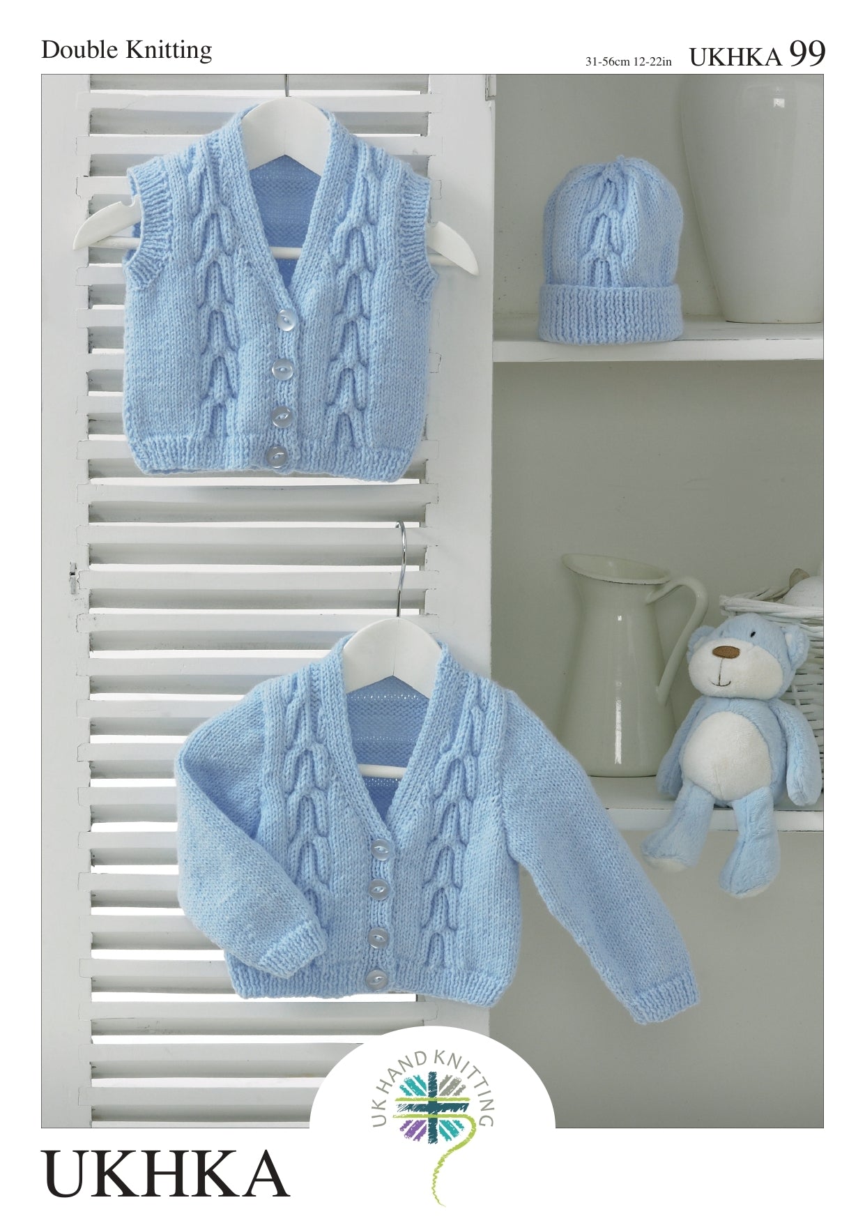 UKHKA 99 Cardigan, Waistcoat and Hat - UKHKA99pdf - Downloadable PDF