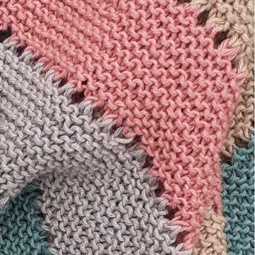 Reversible Garter Pram Blanket
