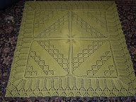 Baby Counterpane Christening Blanket