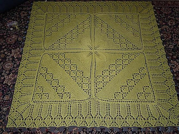 Baby Counterpane Christening Blanket