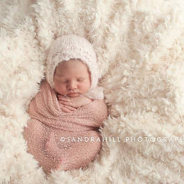 #21 Newborn fuzzy bonnet