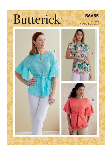 Butterick Misses' Top and Sash B6685 - Sewing Pattern