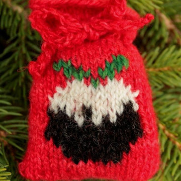27 Knitted Christmas Santa Sacks