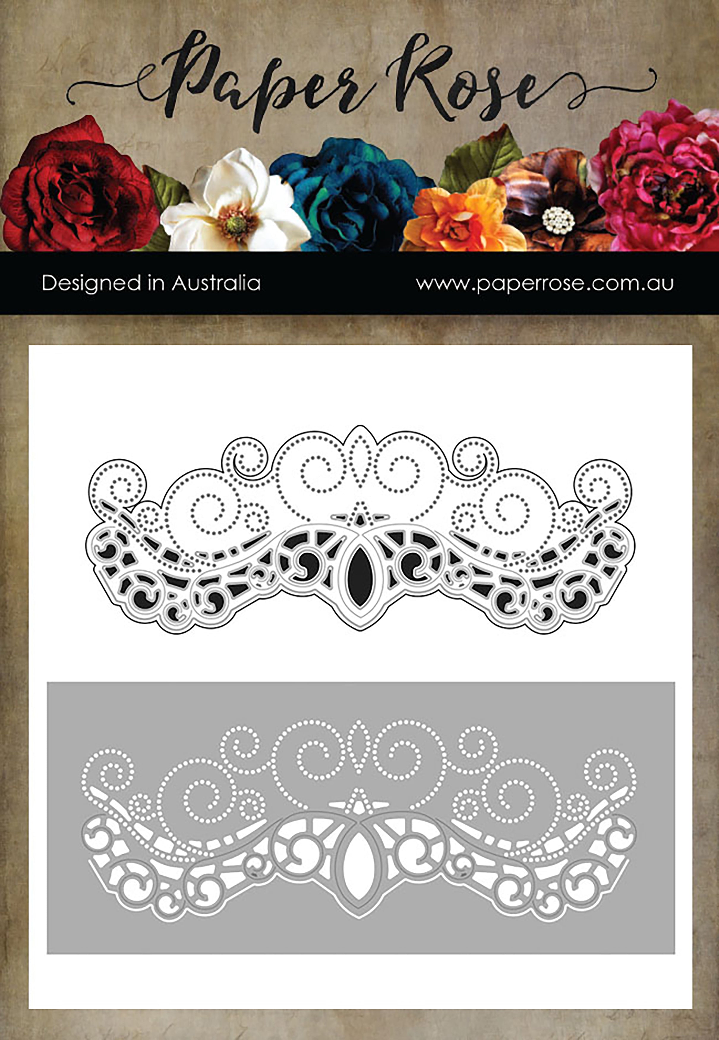 Paper Rose Dies - Ornate Border