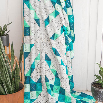 Granny Square Snowflake Blanket