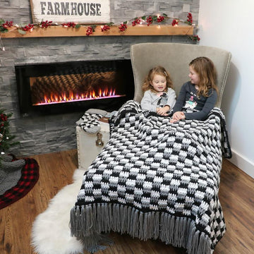 Rustic Farmhouse Plaid Throw