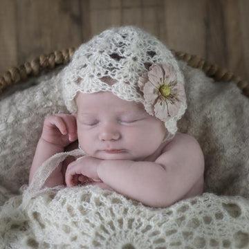Newborn Mohair Bonnet