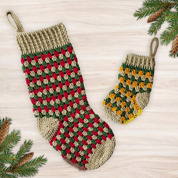 Granny Stitch Christmas Stocking - Crochet Pattern for Advanced Beginners