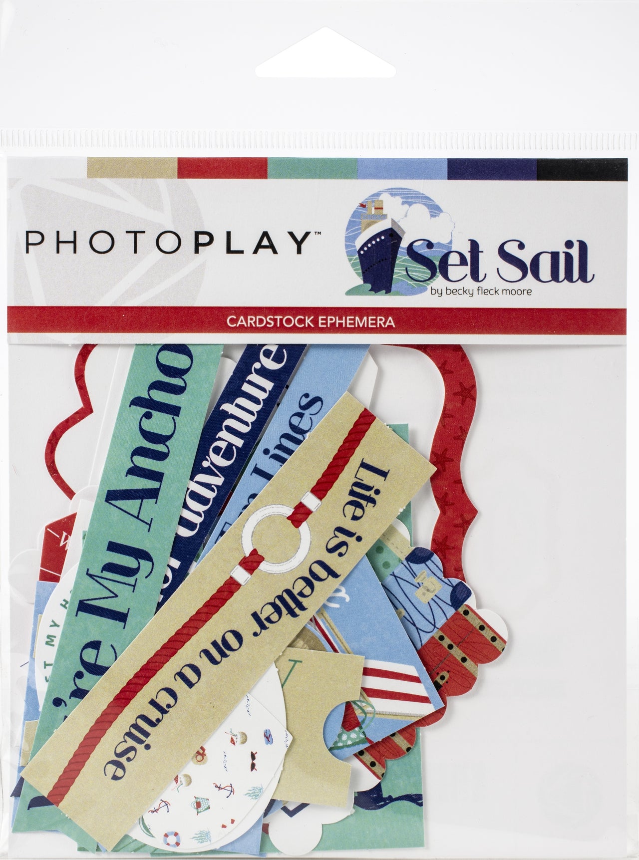 Photoplay Paper Set Sail Ephemera Cardstock Die-Cuts - 614733