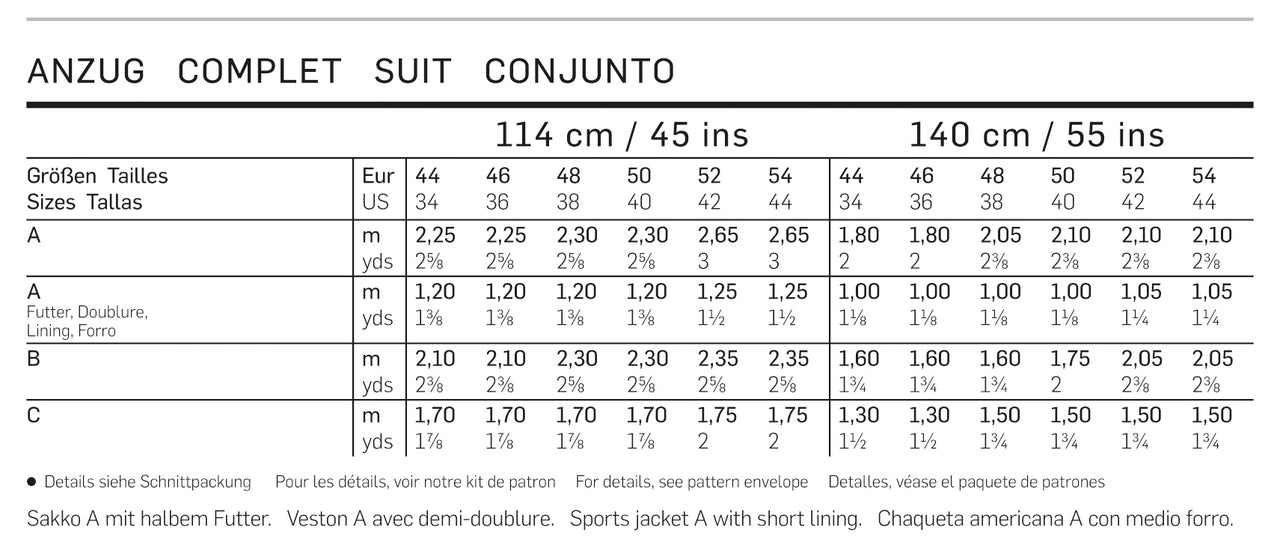 Burda Style Suit Sewing Pattern B7046 - Paper Pattern, Size 8-18