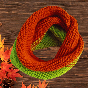 Two Color Snood Neck Warmer