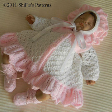 Double Trellis Jacket Knitting Pattern #195