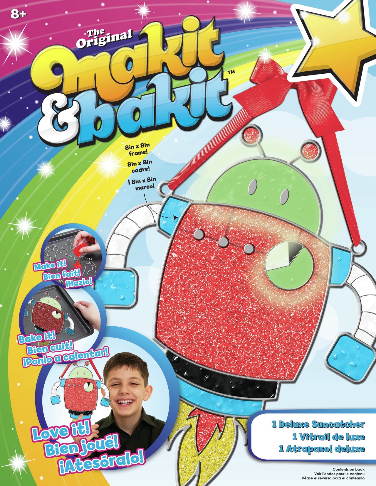 American Crafts Makit & Bakit Deluxe Suncatcher Kit - Robot