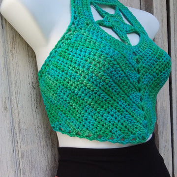 Shooting Star Halter Crop Top