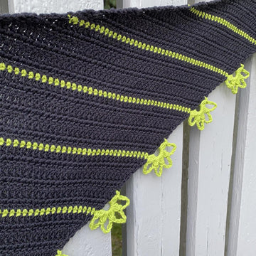 Flower Stripe Shawl
