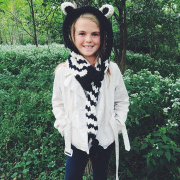 Ziggy the Zebra Hooded Scarf