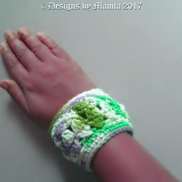 Crochet Bracelet Pattern Chunky Textured Cuff