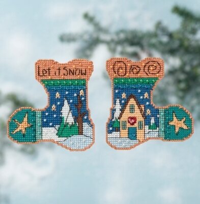 Mill Hill Let it Snow Cross Stitch Kit - Multi