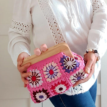 Chiara Clutch in Pink Bag