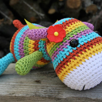 Stripy sock puppy
