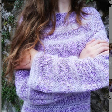 Lavender Boho Ladies Jumper