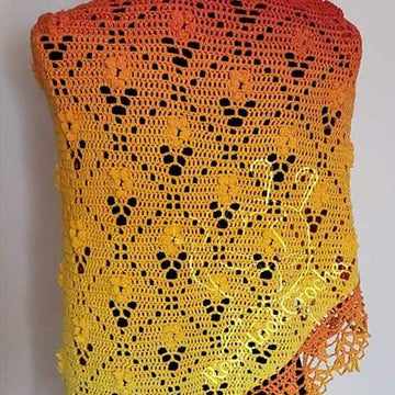 A Solitude of Flowers Shawl