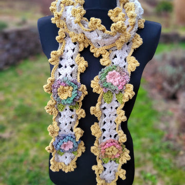 Flower Lariat Scarf