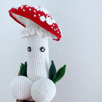 Fly Agaric mushrooms crochet penis