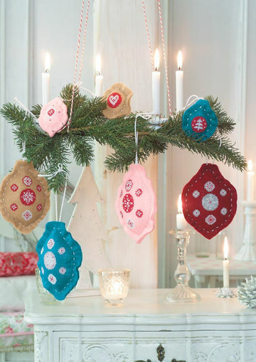 Enchanting Christmas - Christmas Tree Ornaments in Anchor - Downloadable PDF