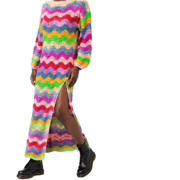 Ripple Maxi Crochet Dress
