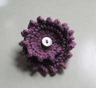Floral spiral pin or hair accessory
