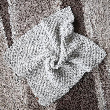 Knit baby blanket