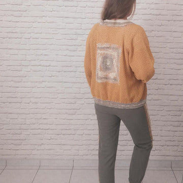 Crochet bomber granny square