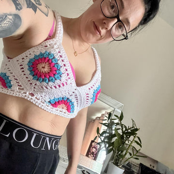 Summer sunburst crop bralette