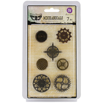 Prima Marketing Mechanicals Metal Embellishments - Gears 7/Pkg