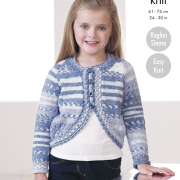 Tunic, Cardigan & Scarf in King Cole DK - 4452 - Downloadable PDF