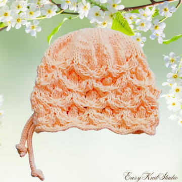 Heirloom Lace Baby Bonnet Knitting Pattern