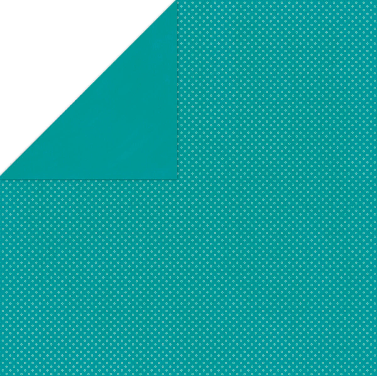 American Crafts BoBunny Double Dot Double-Sided Textured Cardstock 12"X12" 25/Pkg - Turquoise