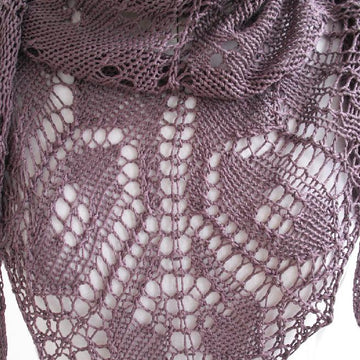 Mulberry haze shawl