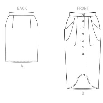 Vogue Misses' Skirt V1849 - Sewing Pattern