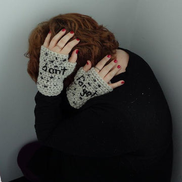 Impossible Astronaut Fingerless Gloves